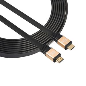 Shoppo Marte 1.5m HDMI 2.0 (4K)  30AWG High Speed 18Gbps Gold Plated Connectors HDMI Male to HDMI Male Flat Cable(Gold)