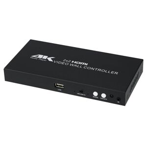 Shoppo Marte XP03 4K 2x2 HDMI Video Wall Controller Multi-screen Splicing Processor, Style:Playback Version(EU Plug)