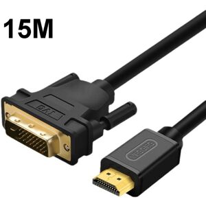 VEGGIEG HDMI To DVI Computer TV HD Monitor Converter Cable Can Interchangeable, Length: 15m