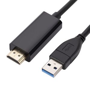 Shoppo Marte USB3.0 to HDMI Conversion Cable, Length 1.8m(Black)