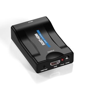 Shoppo Marte SCART to HDMI HDTV1080P HD Converter (Black)