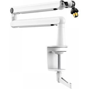 FIFINE Low-Profile Boom Arm Stand - Hvid Mikrofonstativ