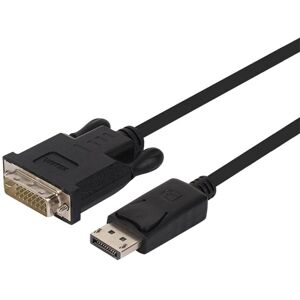 DisplayPort til DVI kabel Unitek Y-5118BA Sort 1,8 m