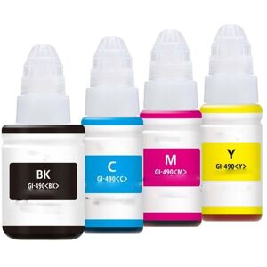 Kompatibel - Canon GI-490 combo pack 4 stk Blækrefill - BK/C/M/Y 345 ml