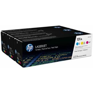 HP Originale 131A LaserJet-tonerpatroner, cyan/magenta/gul, 3-pak