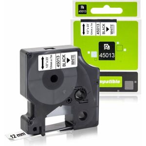 Price Point Dymo udskiftning kassetterulle S0720530   45013   Sort tekst - hvid tape