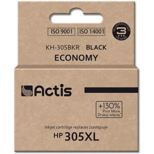 Actis KH-305BKR blæk til HP printer; Erstatning HP 305XL 3YM62AE; Standard; 20 ml; sort