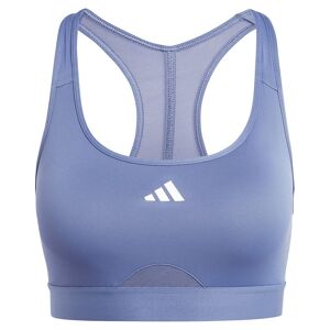 Adidas Sports-bh Medium Support Powerreact Blå XS / EG Kvinde