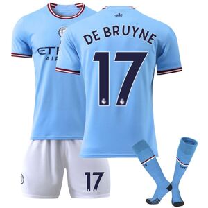 BayOne Fodboldtrøje Match Rack Kids Adult - De Bruyne 17 Manchester City