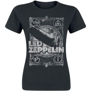 Led Zeppelin Dame/LZ1 T-shirt med tryk på LZ1 for kvinder/damer