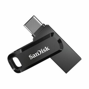 USB-stik SanDisk Ultra Dual Drive Sort Sort/Sølvfarvet 128 GB