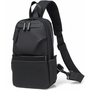 WEIXIER X305 Simple Crossbody brysttaske til mænd udendørs enkelt skuldertaske til mænd (sort)