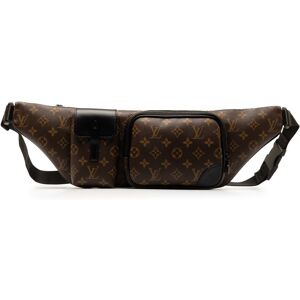 Pre-owned Louis Vuitton Monogram Macassar Christopher Bumbag Brown