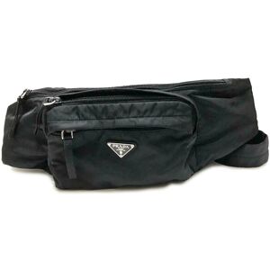 Pre-owned Prada Tessuto Montagna Belt Bag Black