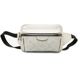 Pre-owned Louis Vuitton Monogram Taigarama Outdoor Bumbag White