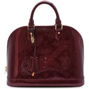 Pre-owned Louis Vuitton Monogram Vernis Alma PM Red