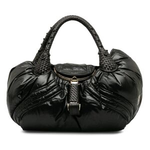 Pre-owned Fendi x Moncler Puffer Spy Handbag Black