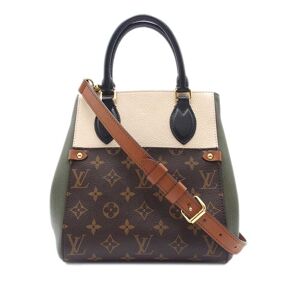 Pre-owned Louis Vuitton Monogram Fold Tote PM Brown