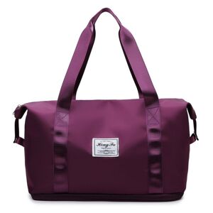 shopnbutik Travel Bag Large Capacity One-Shoulder Handbag Sports Gym Bag Dry And Wet Separation Duffel Bag(Grape Purple)