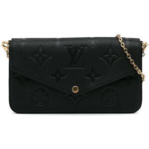 Pre-owned Louis Vuitton Monogram Empreinte Wild at Heart Pochette Felicie Black