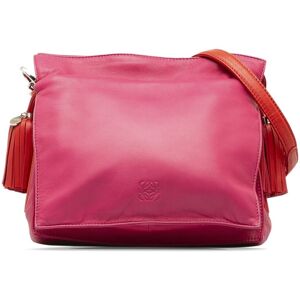 Pre-owned Loewe Flamenco Tassel Crossbody Pink