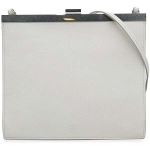 Pre-owned Celine Mini Clasp Bag White