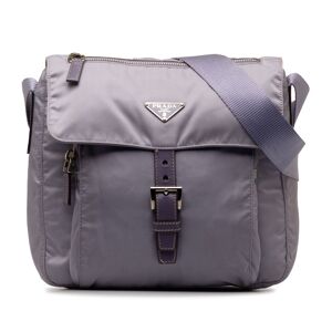 Pre-owned Prada Tessuto Crossbody Purple