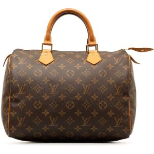 Pre-owned Louis Vuitton Monogram Speedy 30 Brown