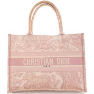 Christian Dior Pre-owned Dior Medium Toile de Jouy Book Tote Pink