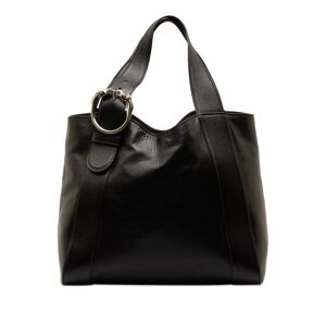 Pre-owned Gucci Ribot Horse Head Tote Black