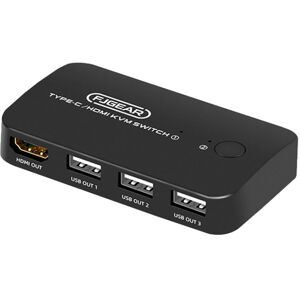 FJGEAR FJ-TYH201 Type-C / HDMI KVM Switch With Desktop Controller