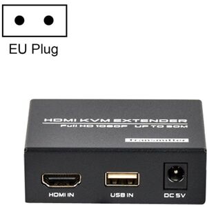 FJGEAR FJ-HKV50 HDMI+USB To KVM 1080P IP 50M Extender, Plug Type:EU Plug