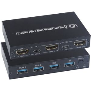 Shoppo Marte AM-KVM201CL 2x1 4Kx2K HDMI / USB / KVM Switch