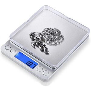 Shoppo Marte 2000g x 0.1g Digital Electronic Balance Weight Scale(Silver)