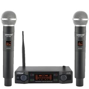 SupplySwap Trådløs Karaoke Mikrofon, Dobbelt Kanal, Håndholdt Mikrofon, EU STIK 625 655