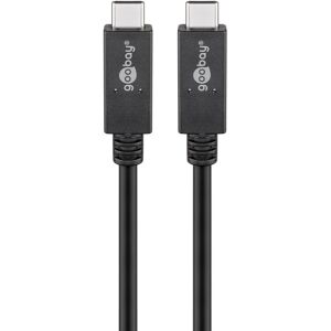 Goobay USB-C™-kabel USB 3.2 Gen 2x2, USB-PD, 5A, 0,5 m, sort