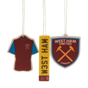 West Ham United FC Luftfriskere (pakke med 3)