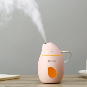 Shoppo Marte 2W Creative Portable Mango Shape Mute Desktop Air Humidifier with LED Light, Capacity: 160ml, DC 5V(Pink)