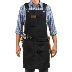 Shoppo Marte Heavy Canvas Carpentry Electrician Garden Workwear Apron(Black)