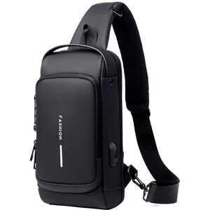 Novoka USB-opladning Anti-tyveri Sports Sling Bag