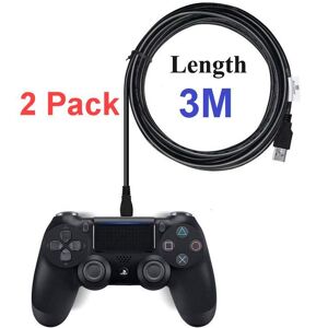 M Kabel 2-Pack 3M PS4 / Playstation 4  Laddkabel För handkontroll