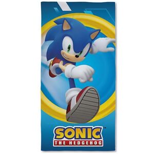 Sonic The Hedgehog Strandhåndklæde med logo