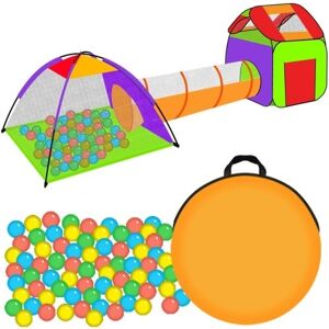 Kruzzel Telt til børn HUS + tunnel + 200 bolde