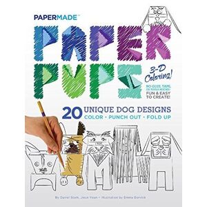MediaTronixs Paper Pups 3-D Coloring!, PaperMade