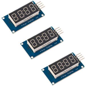 Catalex 3-pack Displaymodul 4 x 7 Segment med Serie Interface TM1637