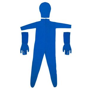 My Store Photo Stretchy Body Green Screen Suit Video Chroma Key Tight Suit, Size: 180cm(Blue Split)