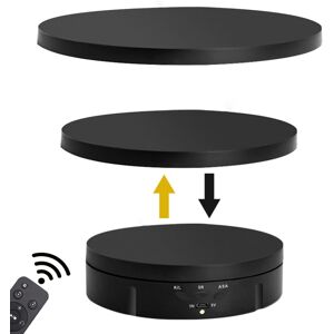 My Store 3 in 1 Remote Electric Rotating Display Stand Turntable(Black)