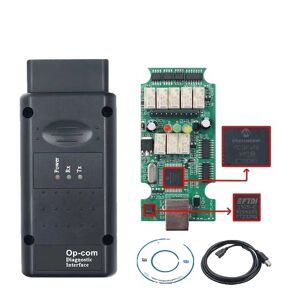 SupplySwap Opcom Diagnostisk Scanner, PIC18F458 Chip, Firmware Opdatering, V170 Opdatering