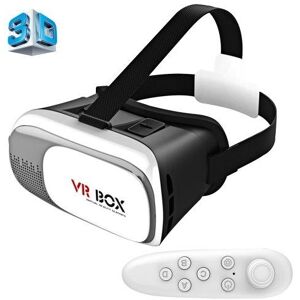 Apple VR BOX 2.0 3D-Briller med Bluetooth & Remote - 3,5-6