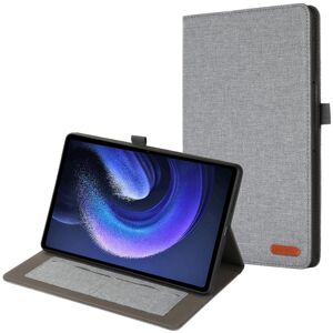 My Store For Xiaomi Pad 6 / Pad 6 Pro Fabric Leather Tablet Case(Grey)